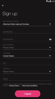 Ashley Madison android App screenshot 1